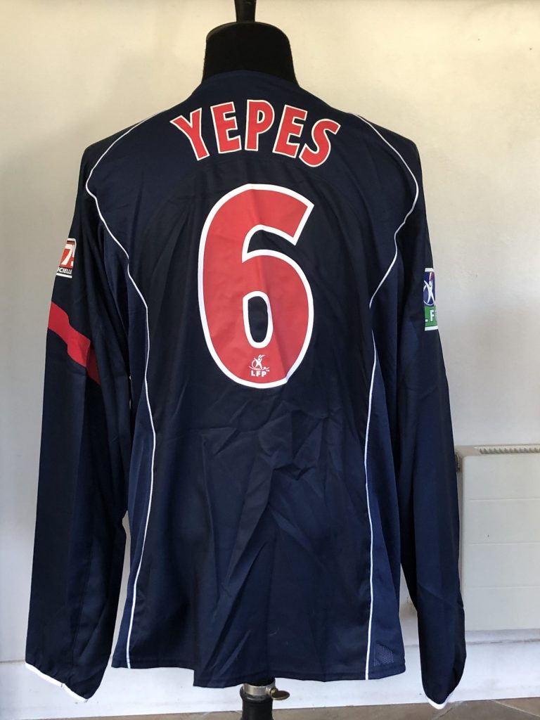 MAILLOT PSG 2006 YEPES - YFS - Your Football Shirt