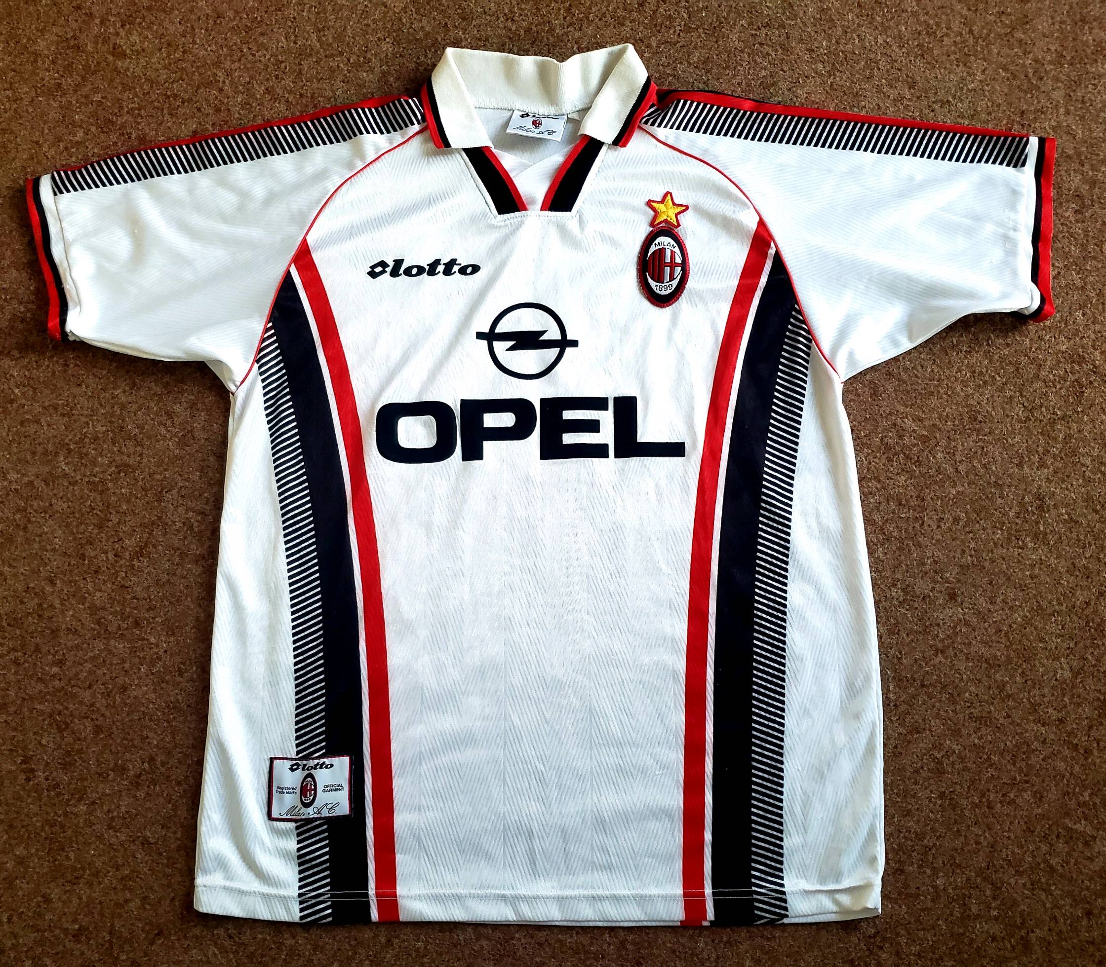 Ultra rare vintage retro AC Milan 90s football shirt jersey motta in 2023