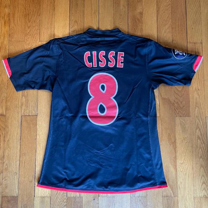 Maillot de foot PSG 2006 Europe porté par Cissé