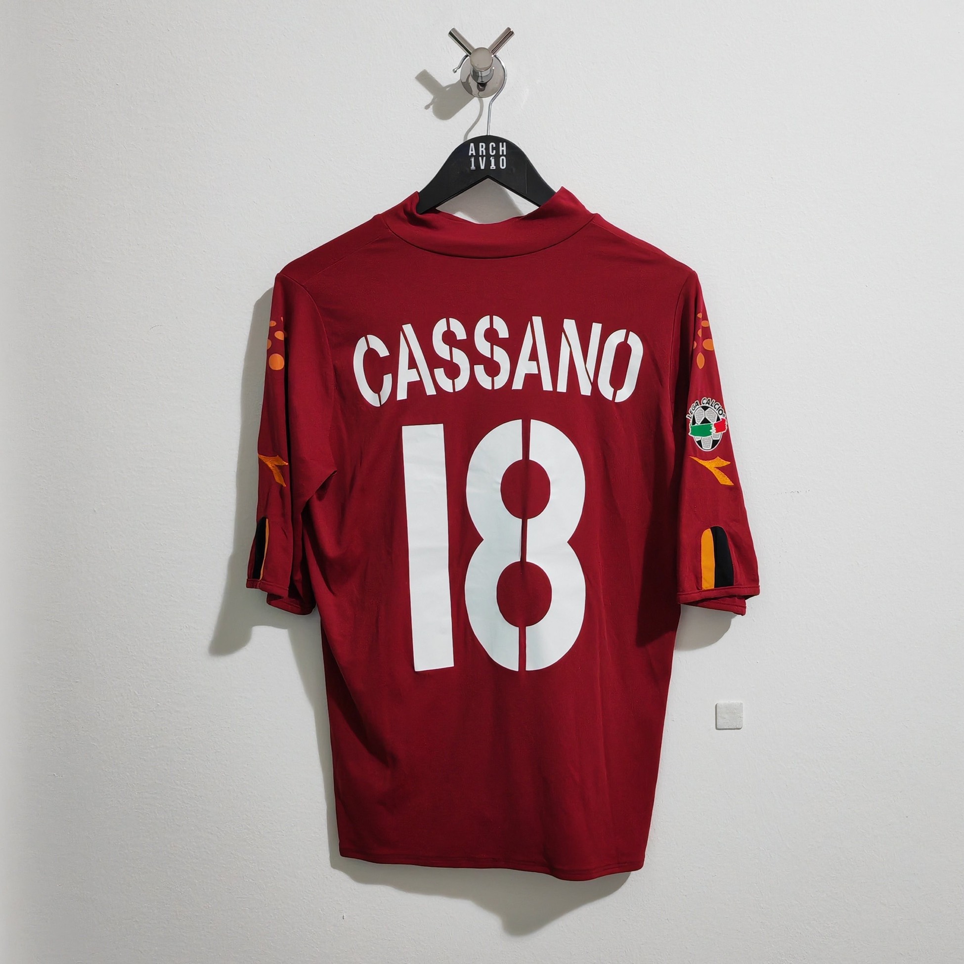 Roma 2004/05 home shirt (Cassano #18) - M