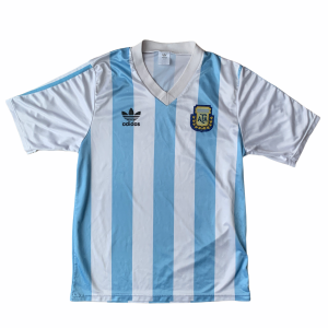 1990 91 ARGENTINA HOME FOOTBALL SHIRT Classic Vintage - M