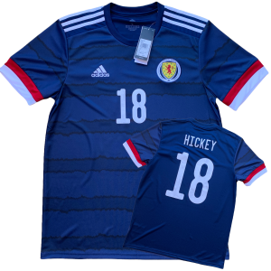 2020 21 SCOTLAND HOME FOOTBALL SHIRT #18 HICKEY *BNWT* - L