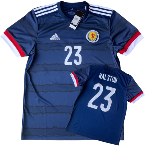 2020 21 SCOTLAND HOME FOOTBALL SHIRT #23 RALSTON *BNWT* - L