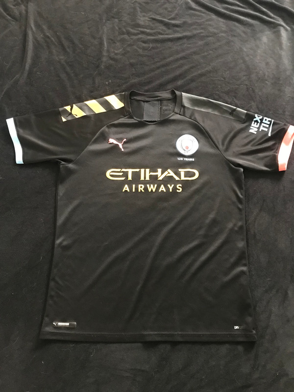 Manchester City 2019/2020 Authentic 125 year shirt away shirt large