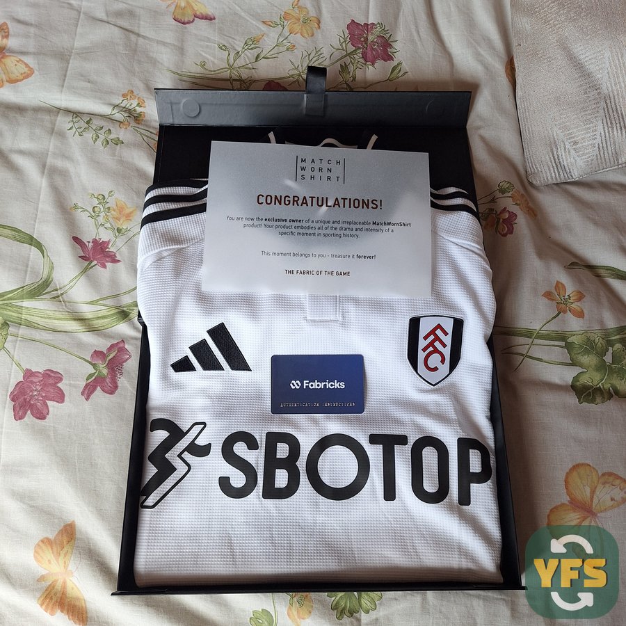 Jersey Rodrigo Muniz Fulham against Aston Villa- Fulham, Maillot Match Issue de Rodrigo Muniz