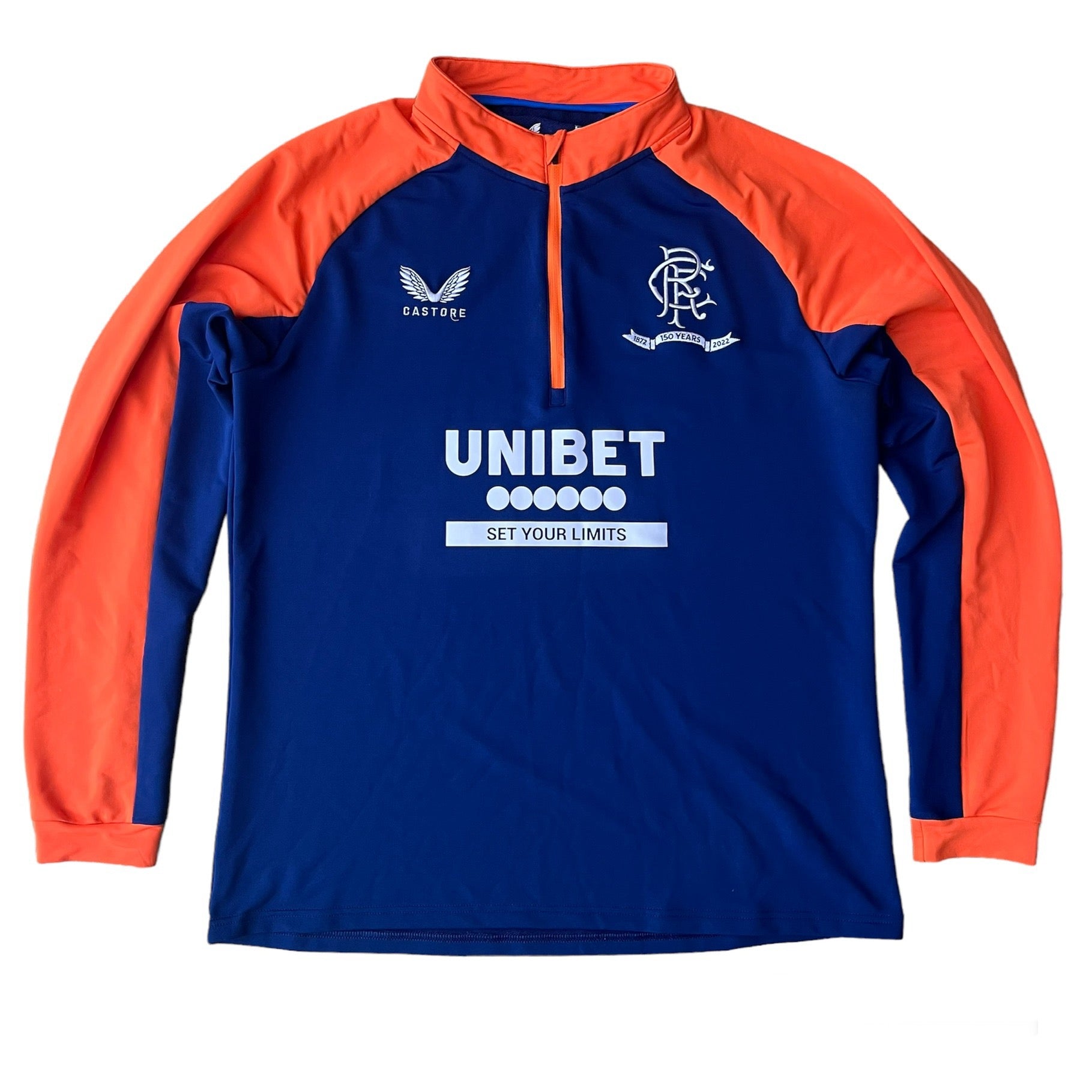 2021 22 Rangers quarter half zip training sweatshirt top - XL