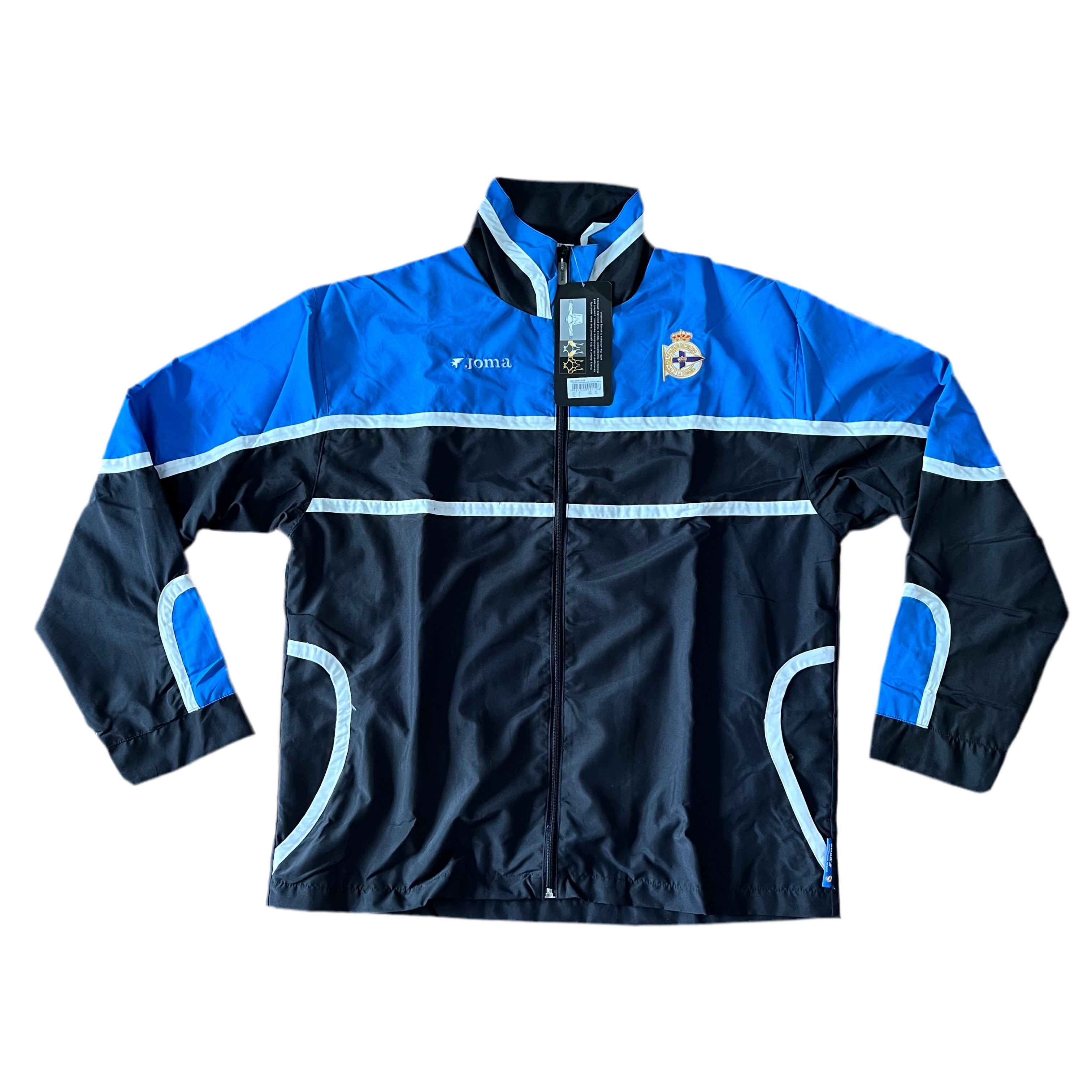 2006 07 Deportivo La Coruna Joma tracksuit top zip up *new* - L