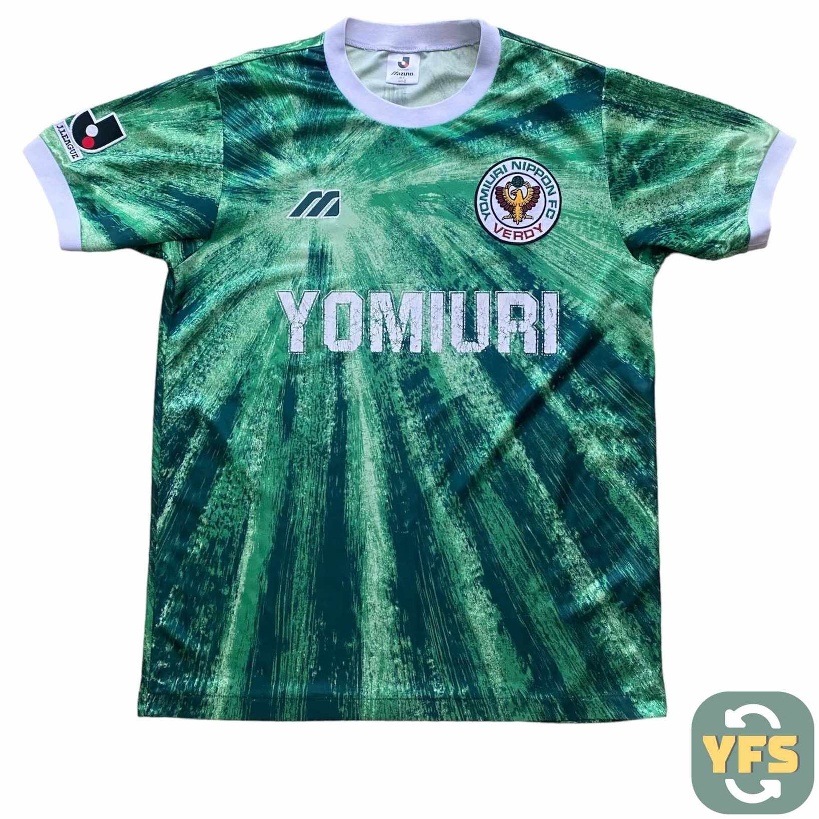 1993 95 Verdy Kawasaki Yomiuri Tokyo FC football shirt original - M