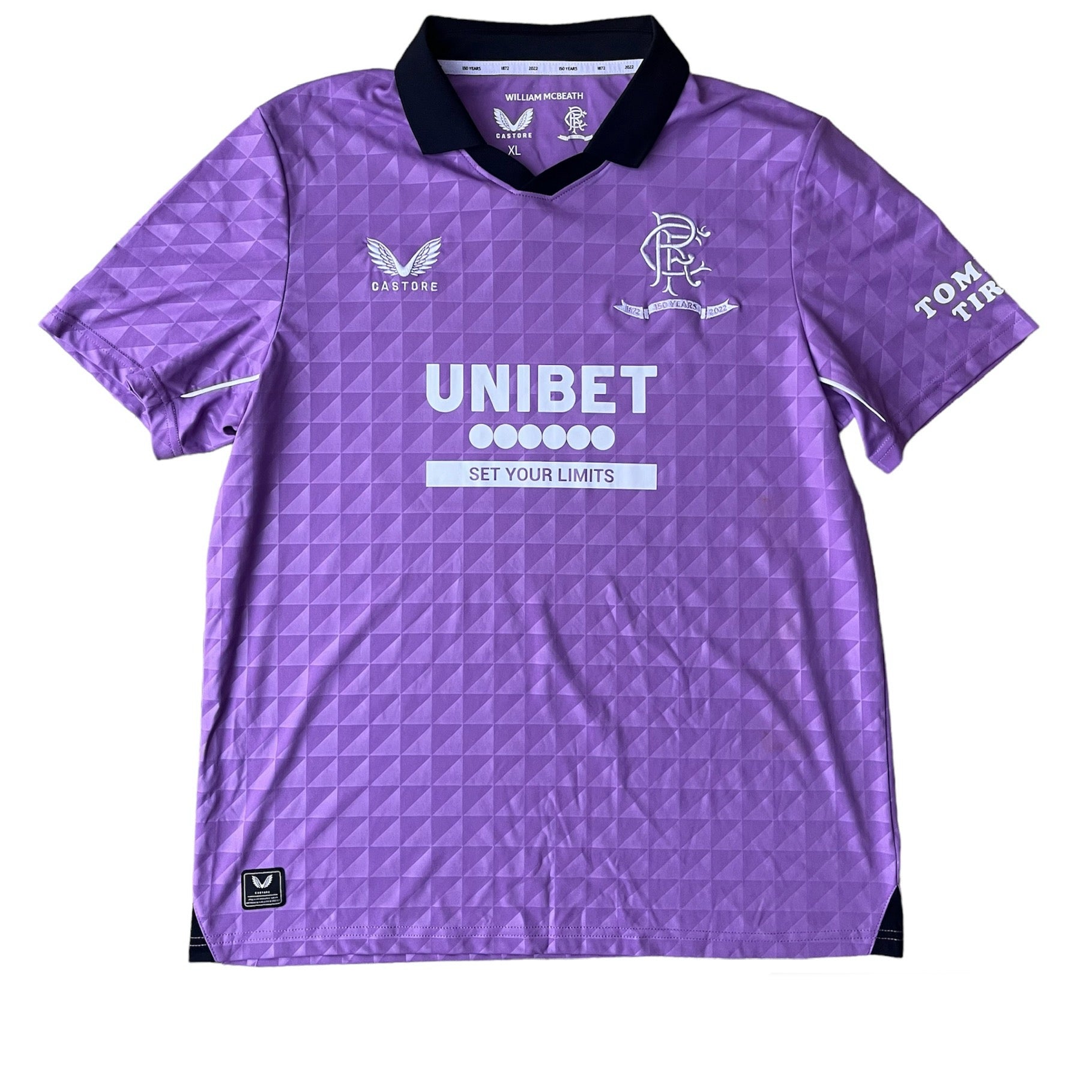 2021 22 Rangers third 150th Anniversary football shirt - XL