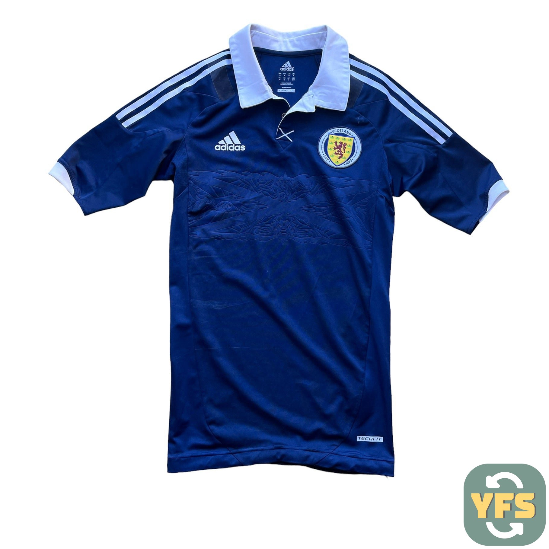 2011-13 Scotland Techfit Player Issue Home football shirt - M