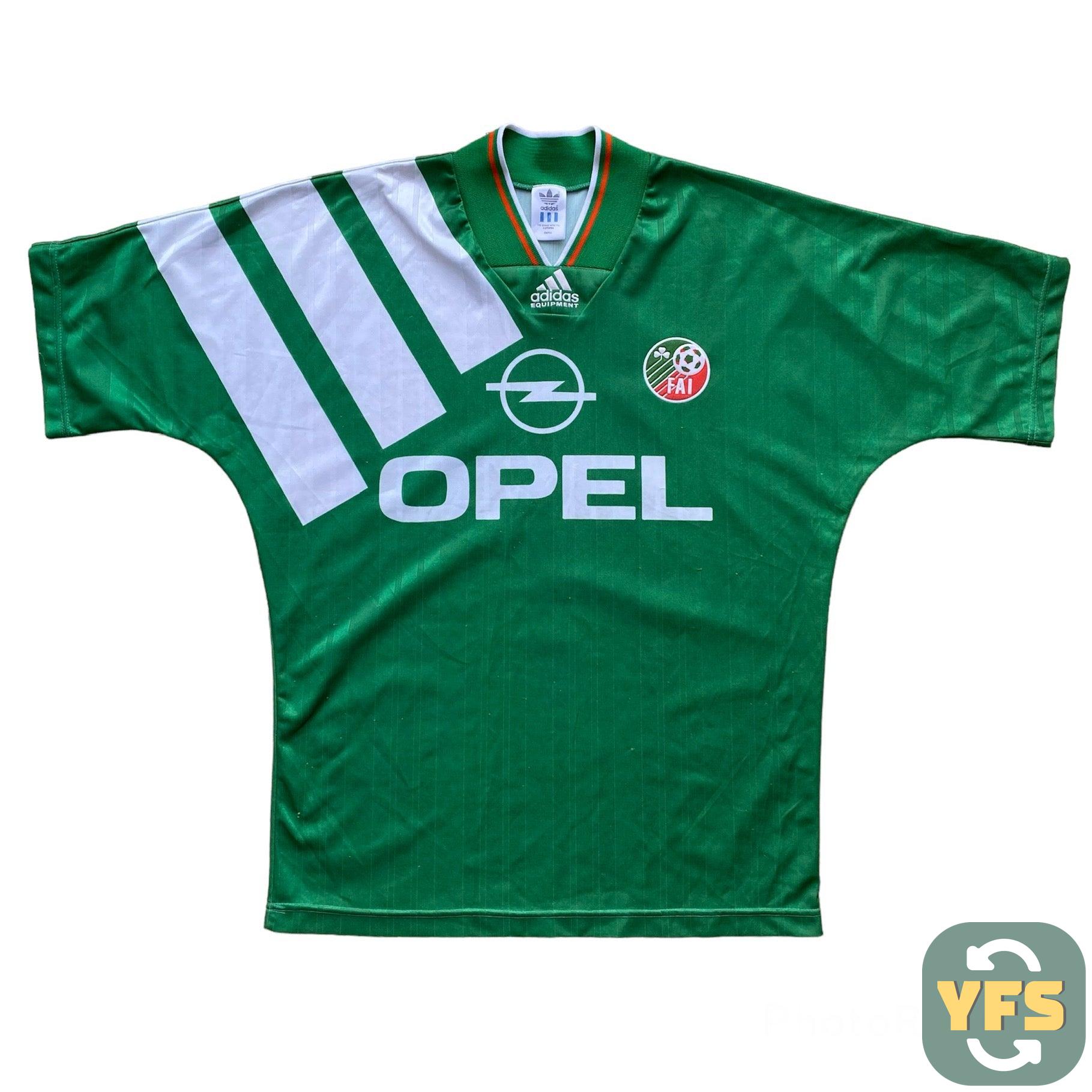 1992-93 Republic of Ireland Home Shirt Adidas Vintage Original - S