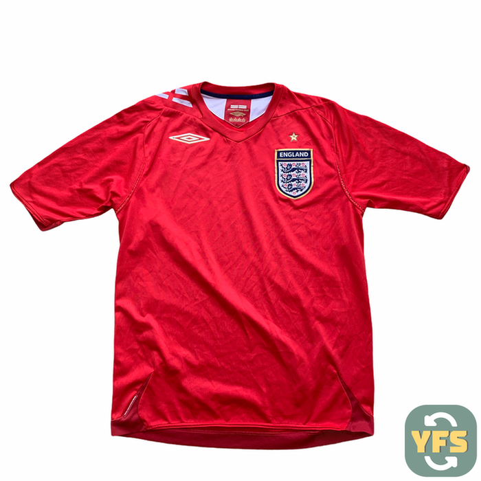 2006 08 ENGLAND AWAY FOOTBALL SHIRT Umbro (excellent) - L