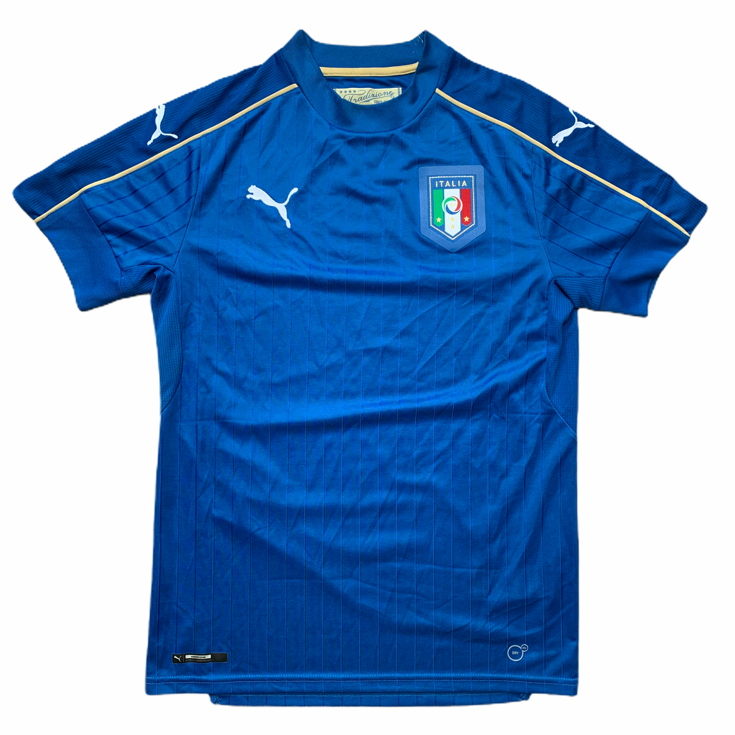 2016 17 ITALY HOME FOOTBALL SHIRT Vintage Classic Puma - S