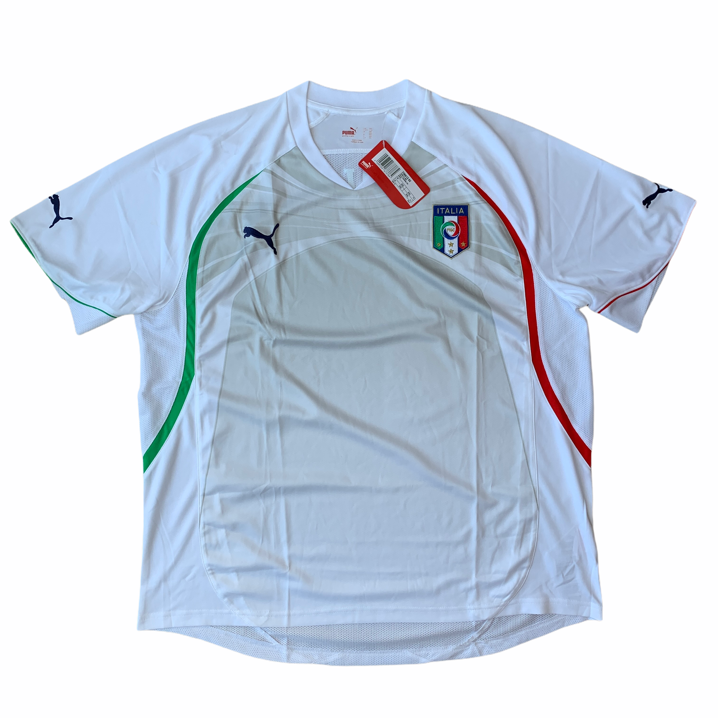 2010 11 ITALY PUMA TRAINING FOOTBALL SHIRT *BNWT* Vintage - XL