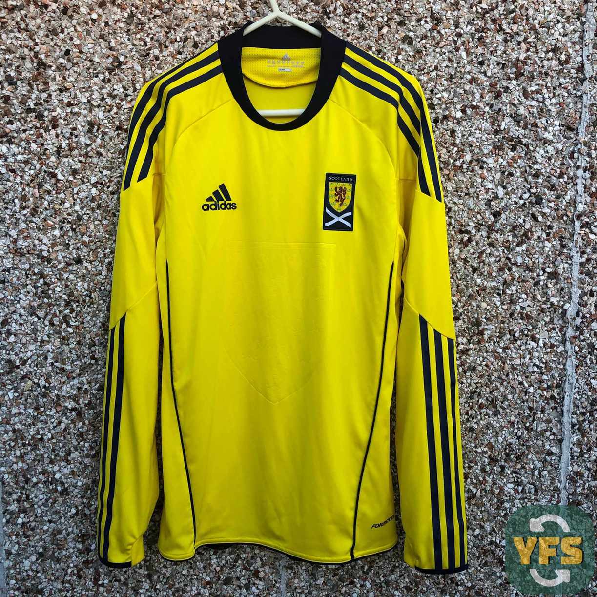 2010 11 SCOTLAND LS PLAYER ISSUE FOOTBALL SHIRT - S