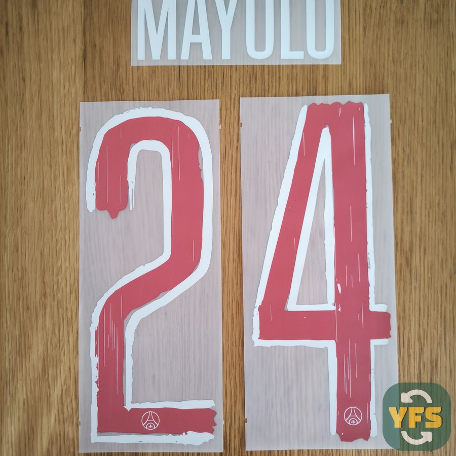 PSG 24/25 Offical nameset Home UCL final - Mayulu