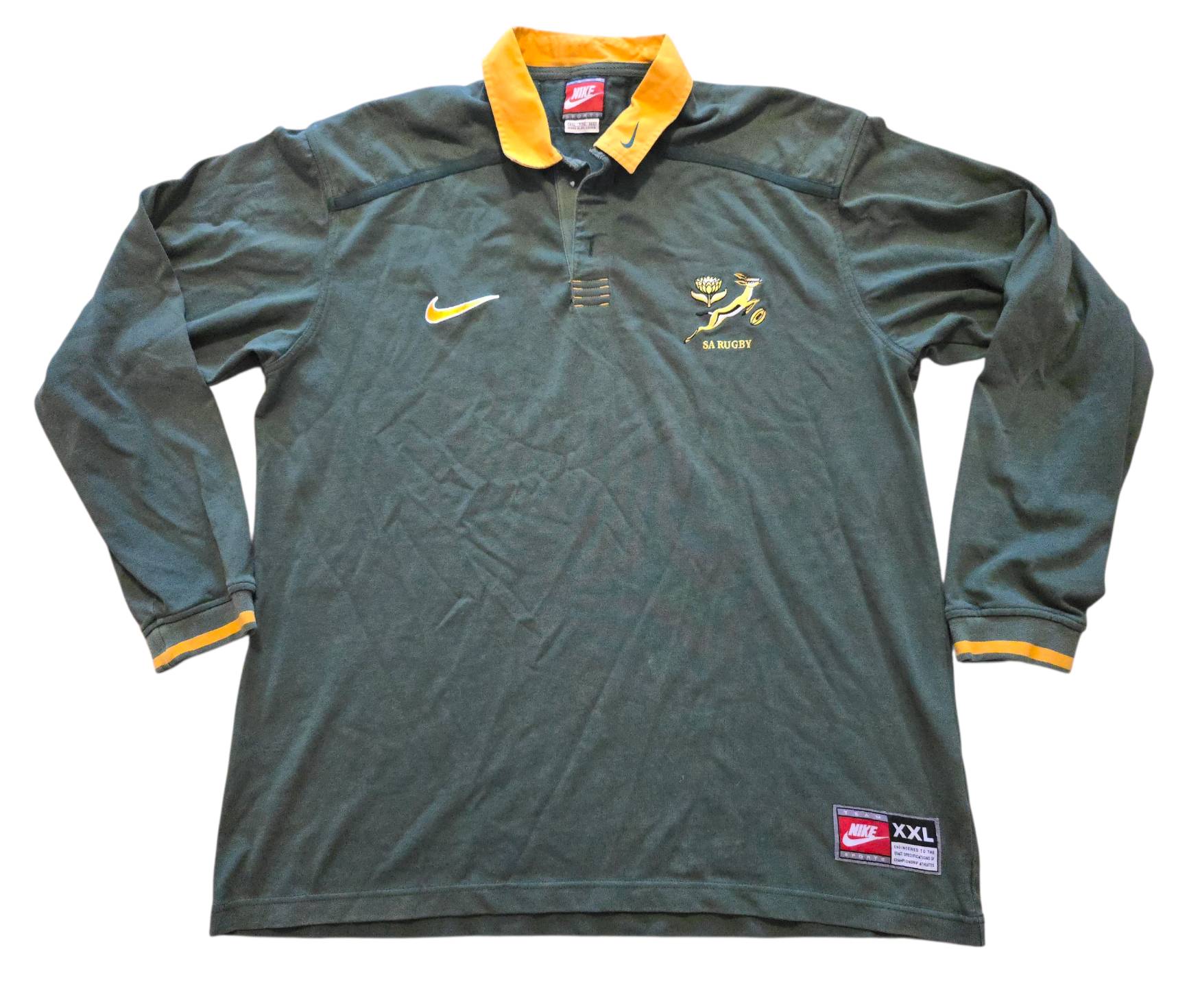 Jersey South Africa Springboks Rugby 1998/99 Nike Vintage