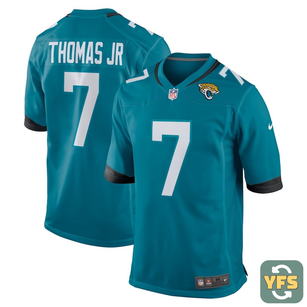 Jersey Brian Thomas Jr Teal Jacksonville Jaguars NFL Nike