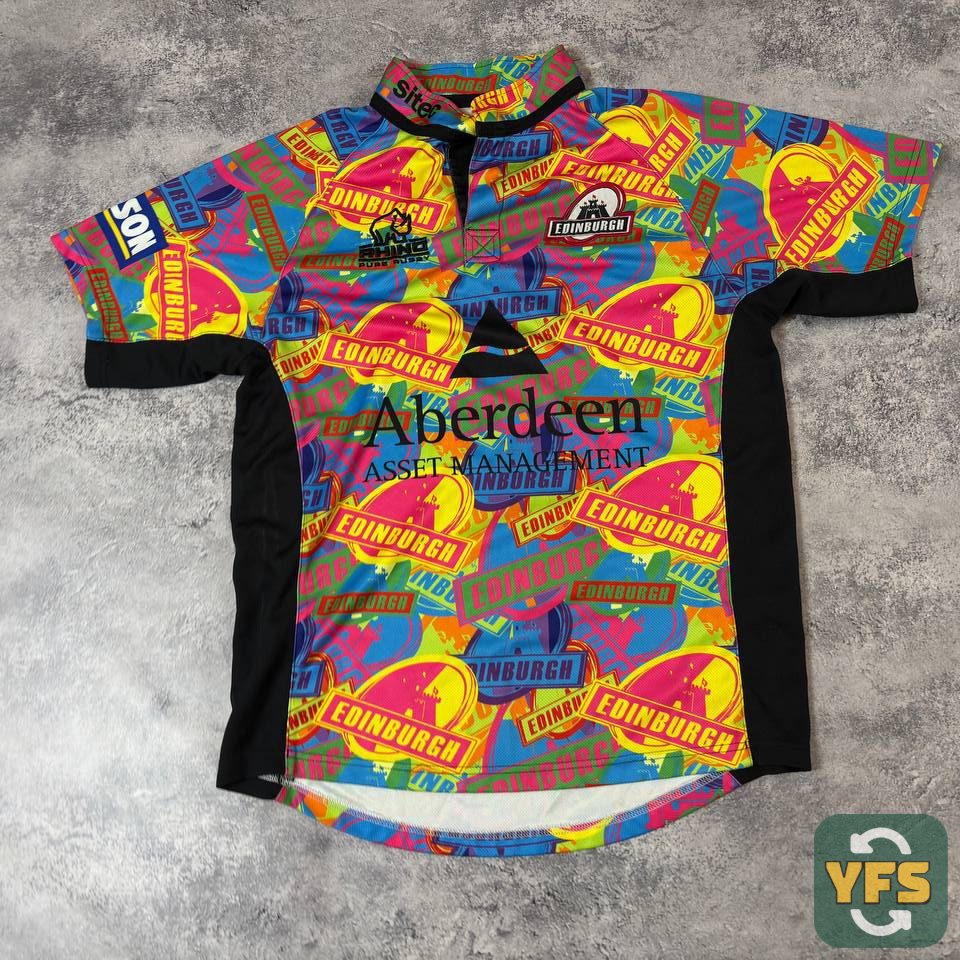 Edinburgh 2007/08 Rugby Union Challenge CUP Shirt Rhino Vintage