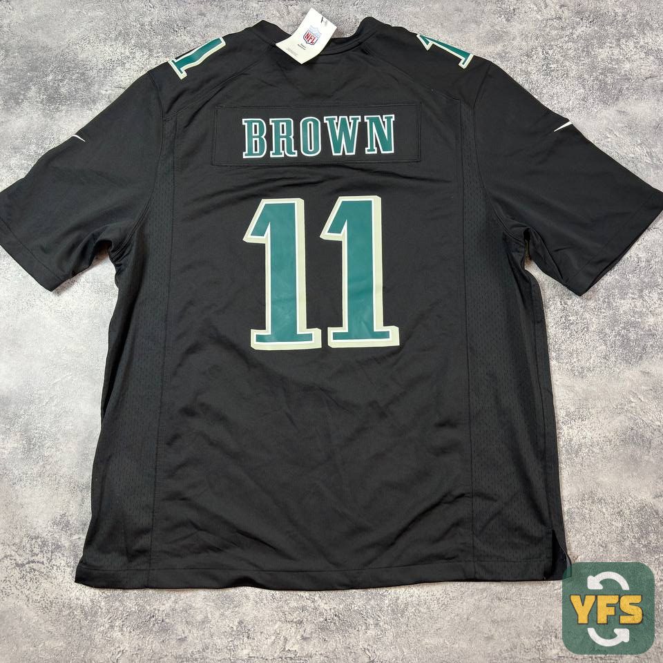Jersey Nike A.J. Brown Black Philadelphia Eagles Alternate