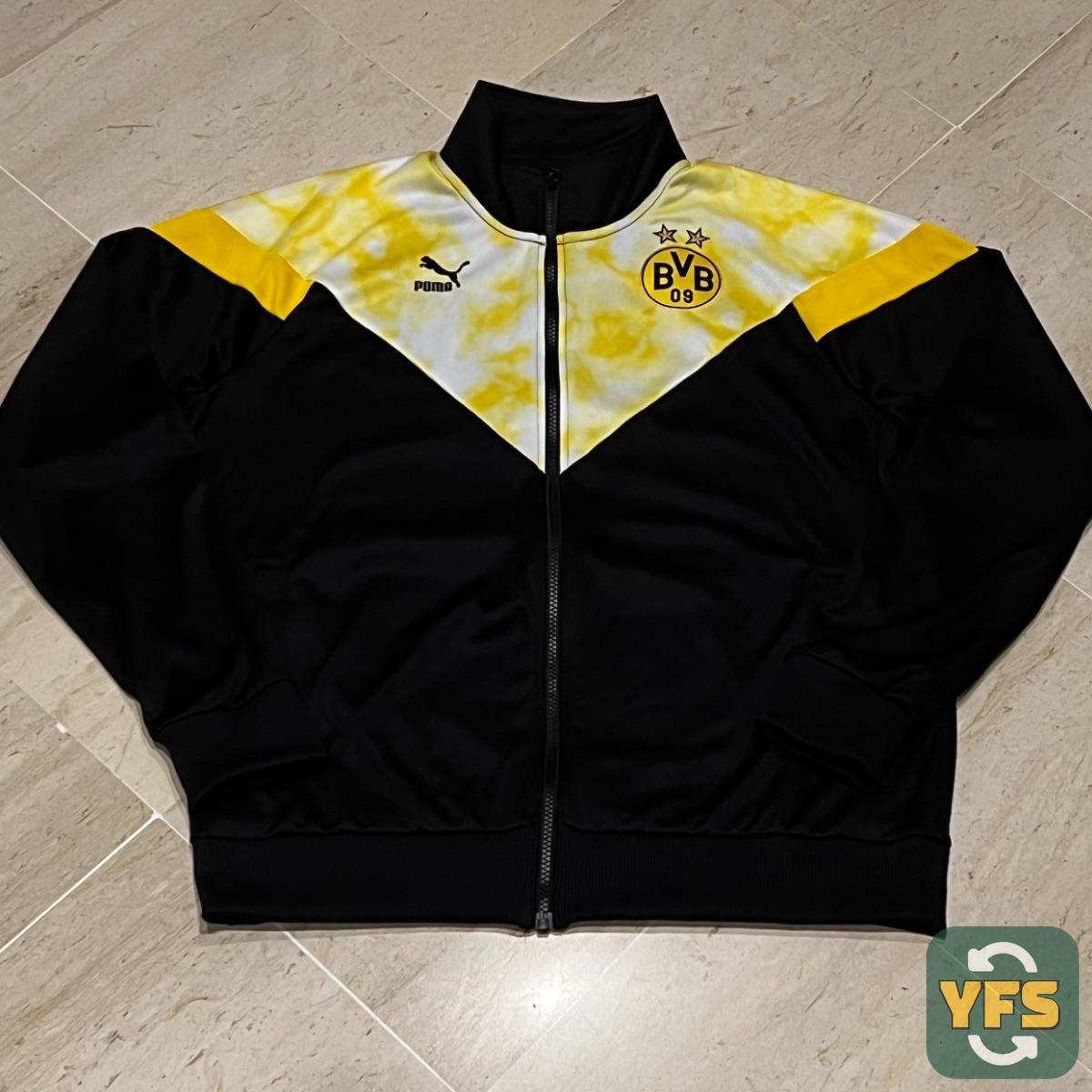 2021-22 PUMA BORUSSIA DORTMUND ICONIC MCS MESH TRACK JACKET