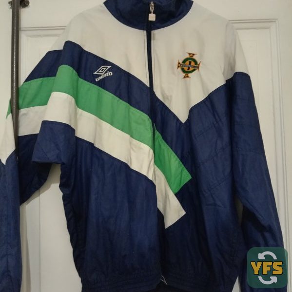 vintage football jacket Northen Irlande 90's