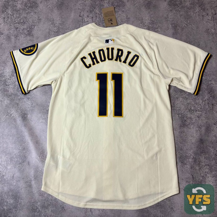 Jersey Jackson Chourio Milwaukee Brewers Nike MLB