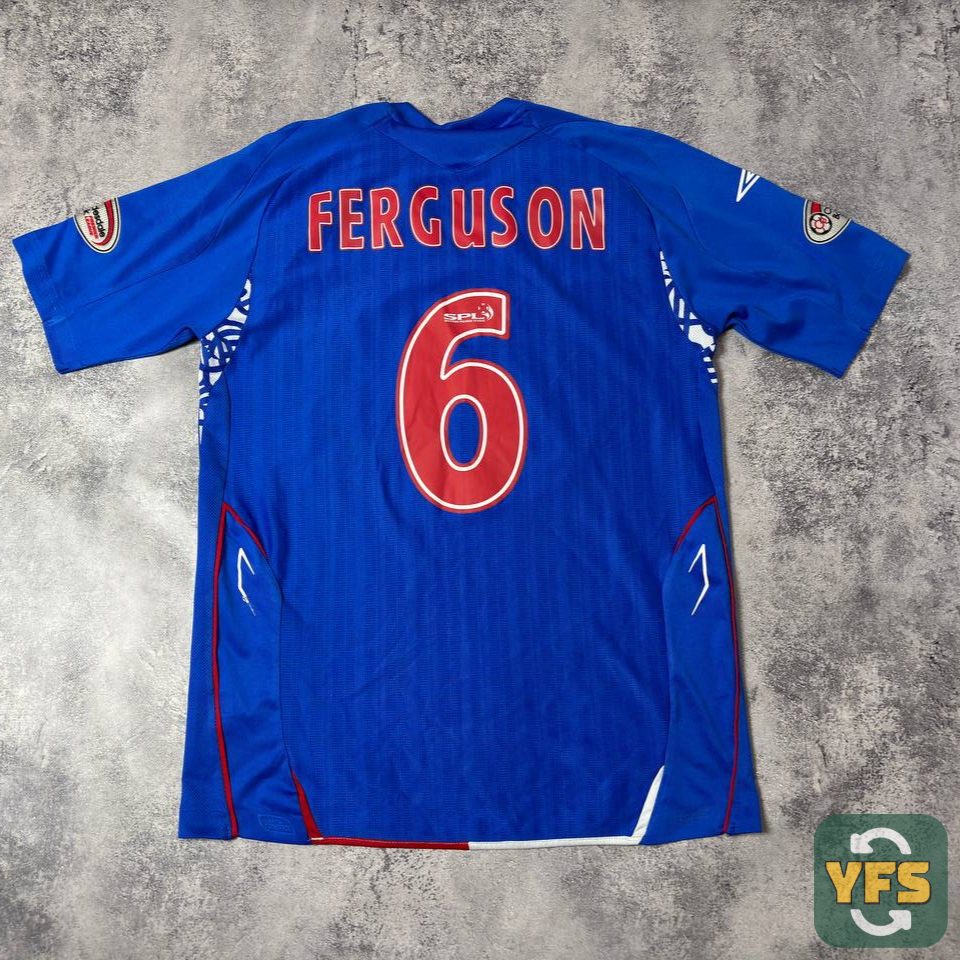Jersey Ferguson Glasgow Rangers FC 2007/08 Umbro Vintage