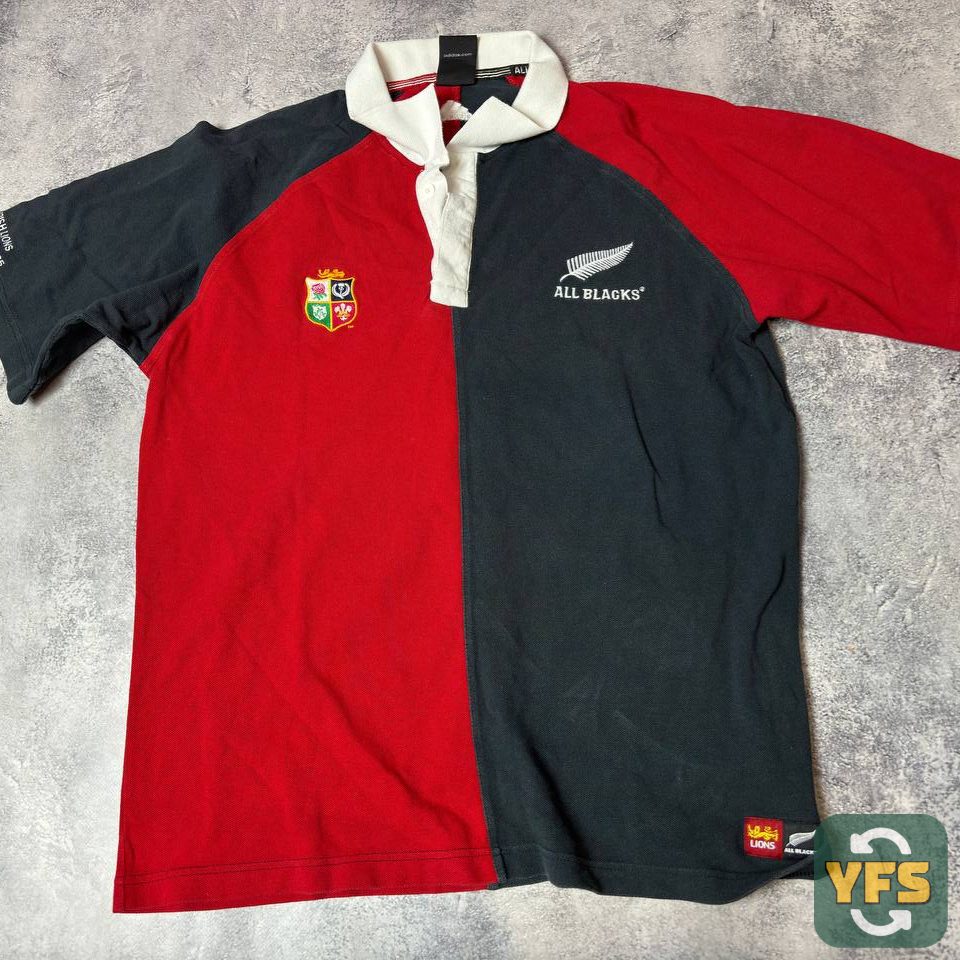 Jersey ALL BLACKS RUGBY BRITISH & IRISH LIONS ADIDAS 2005 TOUR EDITION Adidas Vintage