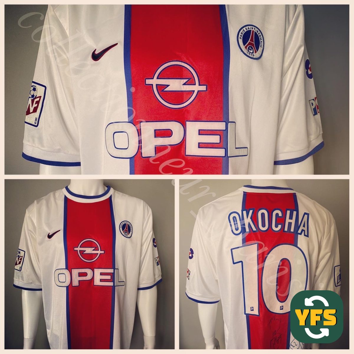 PSG 1999-2000 Special edition Match Worn Nike - YourFootballShirt