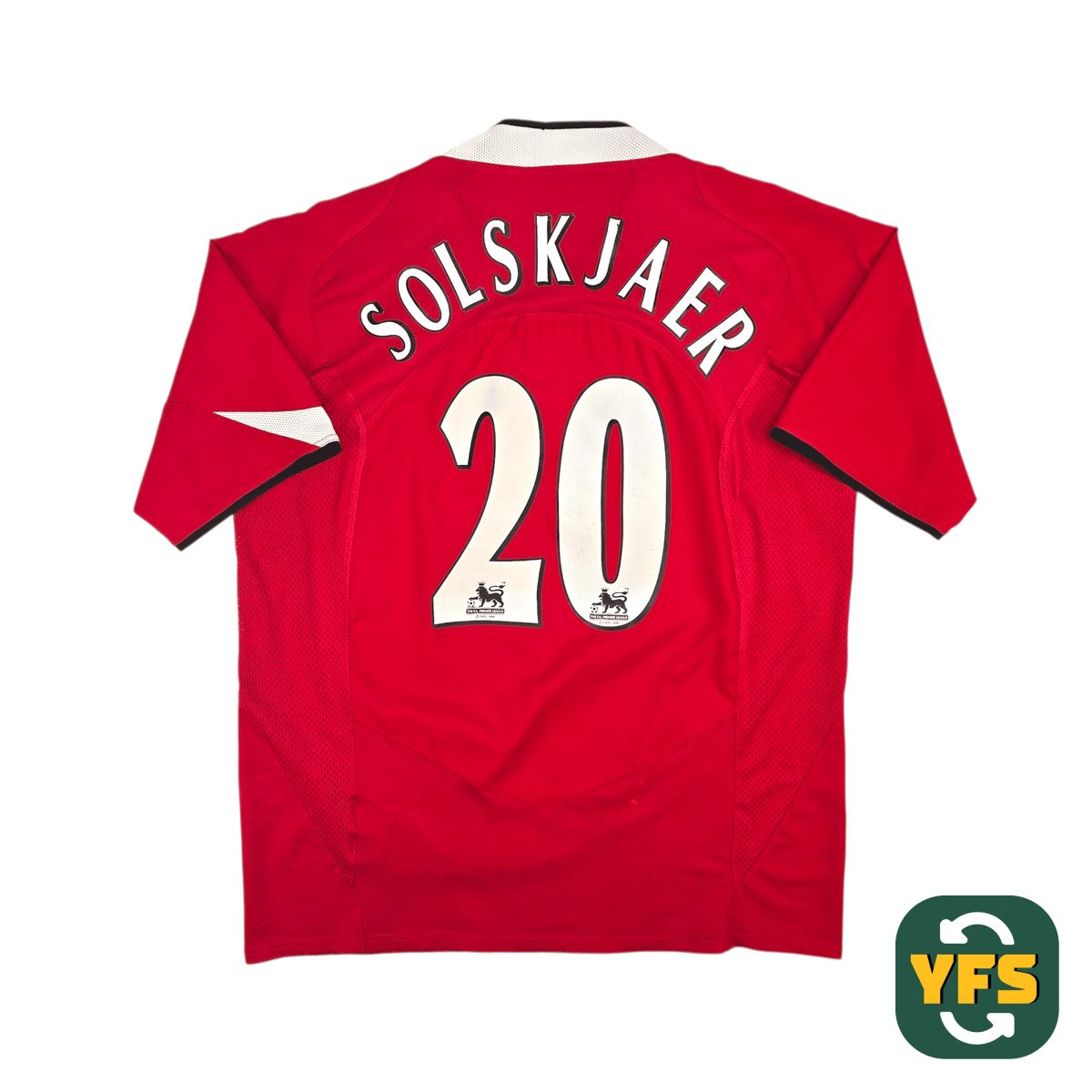 Manchester United 2005-2006 Home Store Version Nike Solskjaer #20 - YourFootballShirt - Photo 1