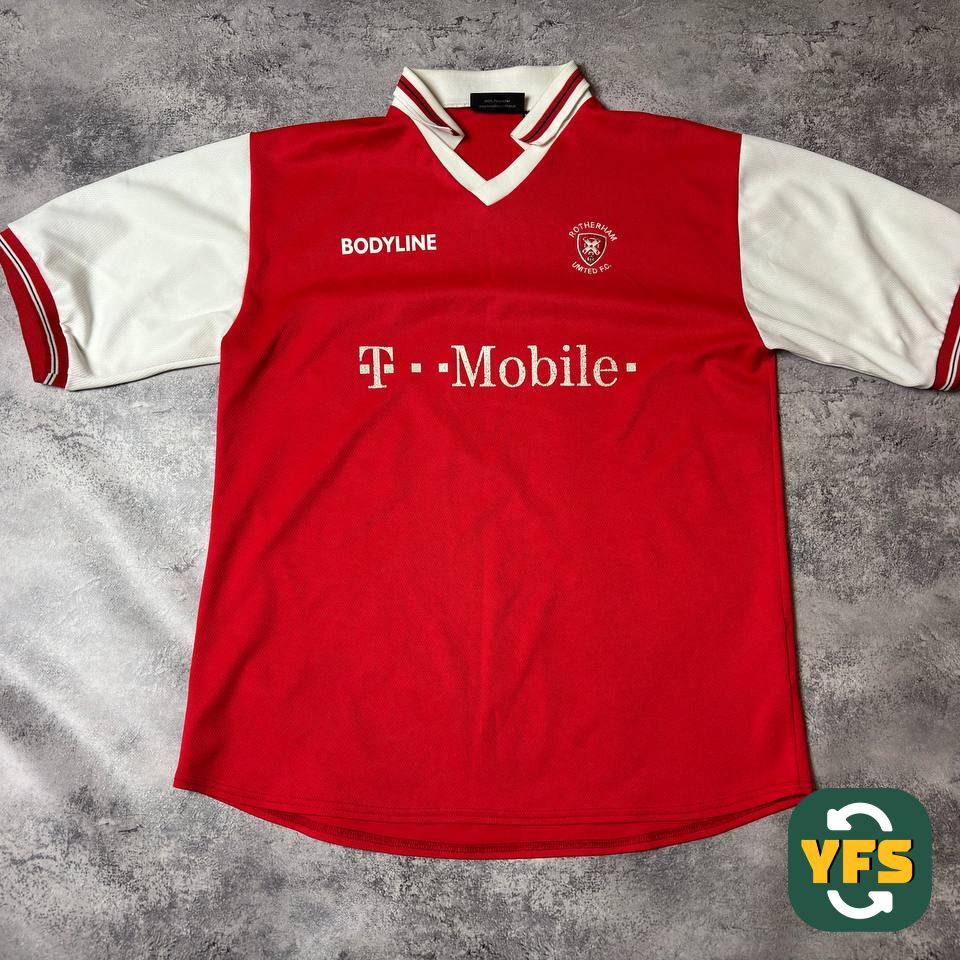 Rotherham 2002-2003 Home Store Version Bodyline - YourFootballShirt - Photo 1