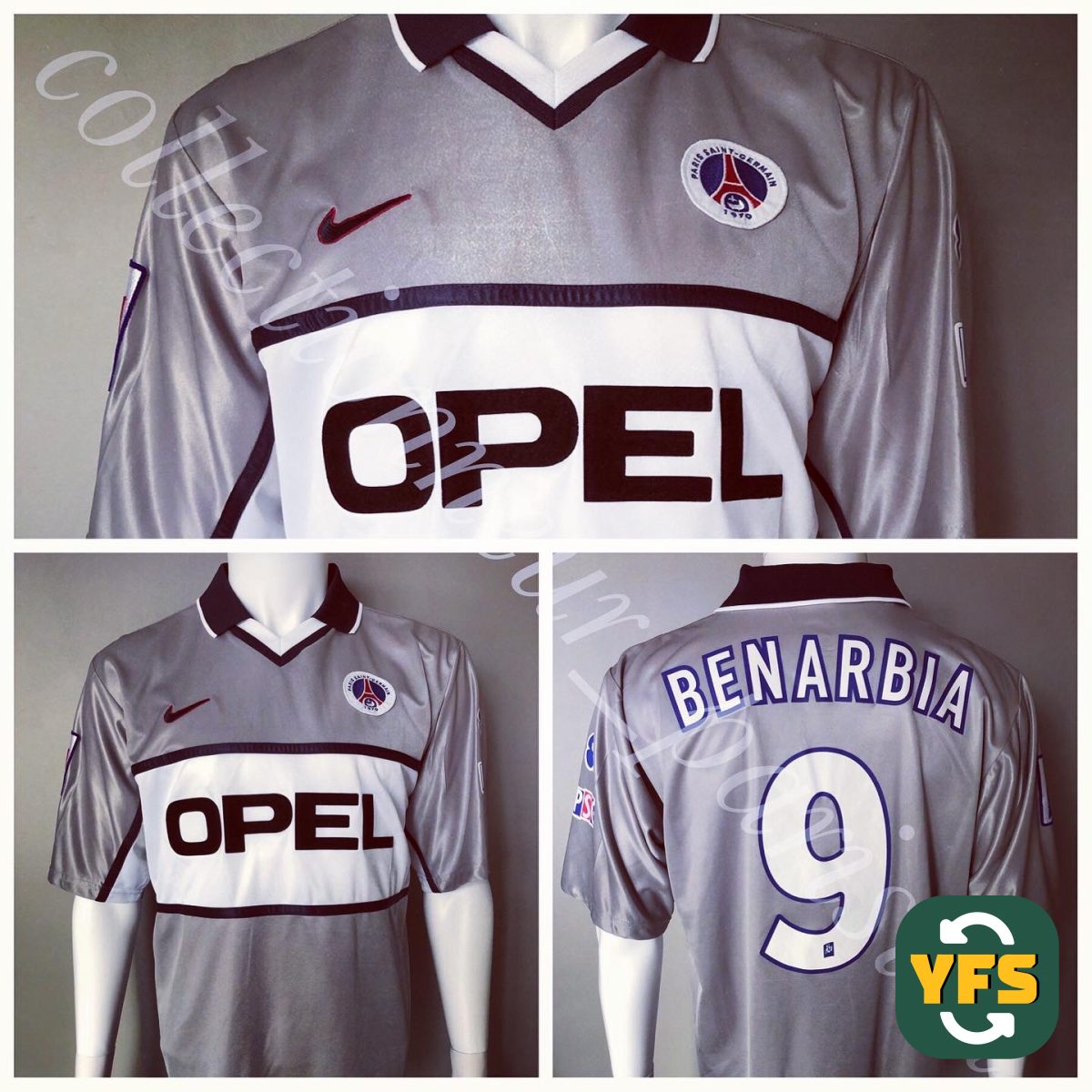 PSG 1999-2000 Special edition Match Worn Nike - YourFootballShirt