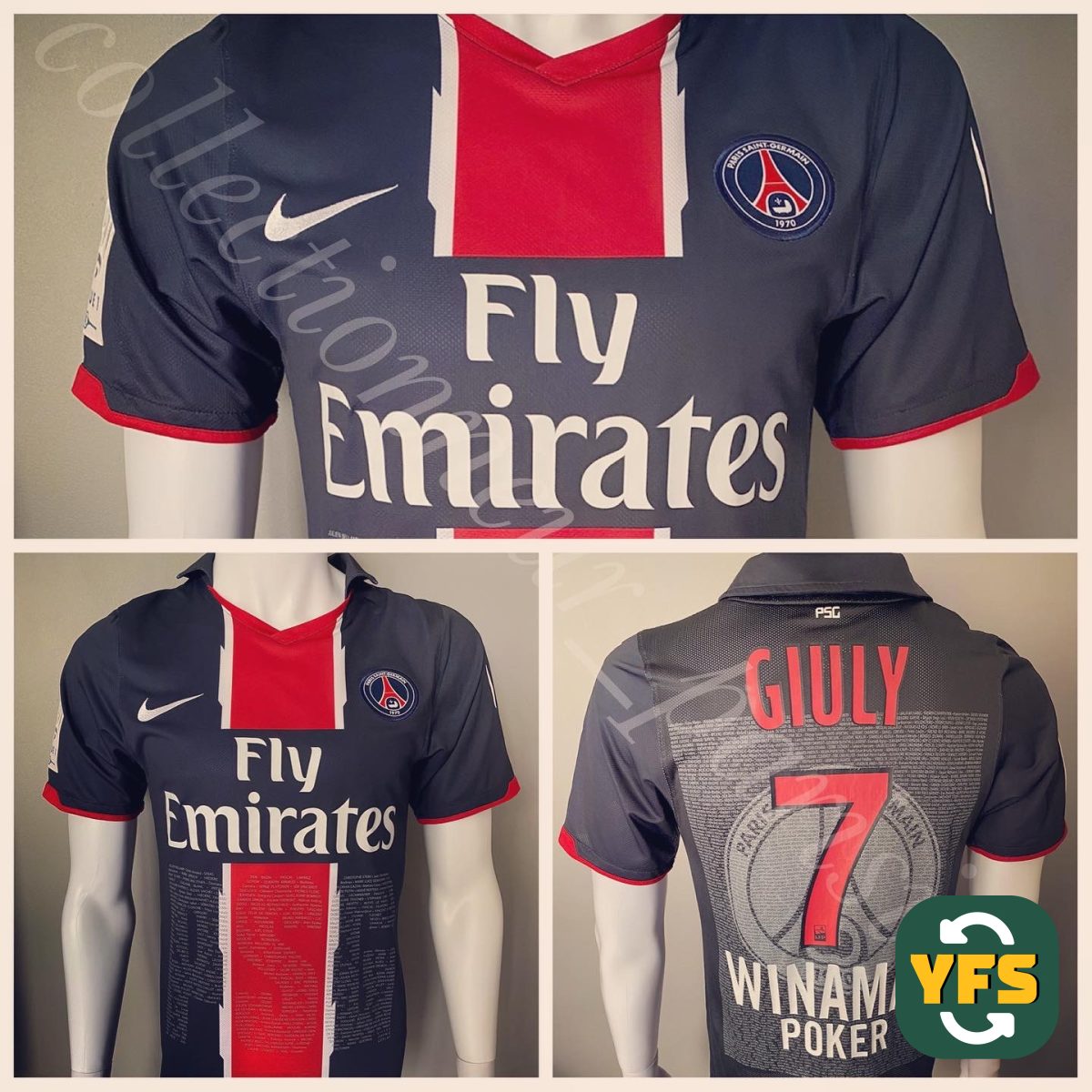 PSG 2010-2011 Special edition Match Worn Nike - YourFootballShirt