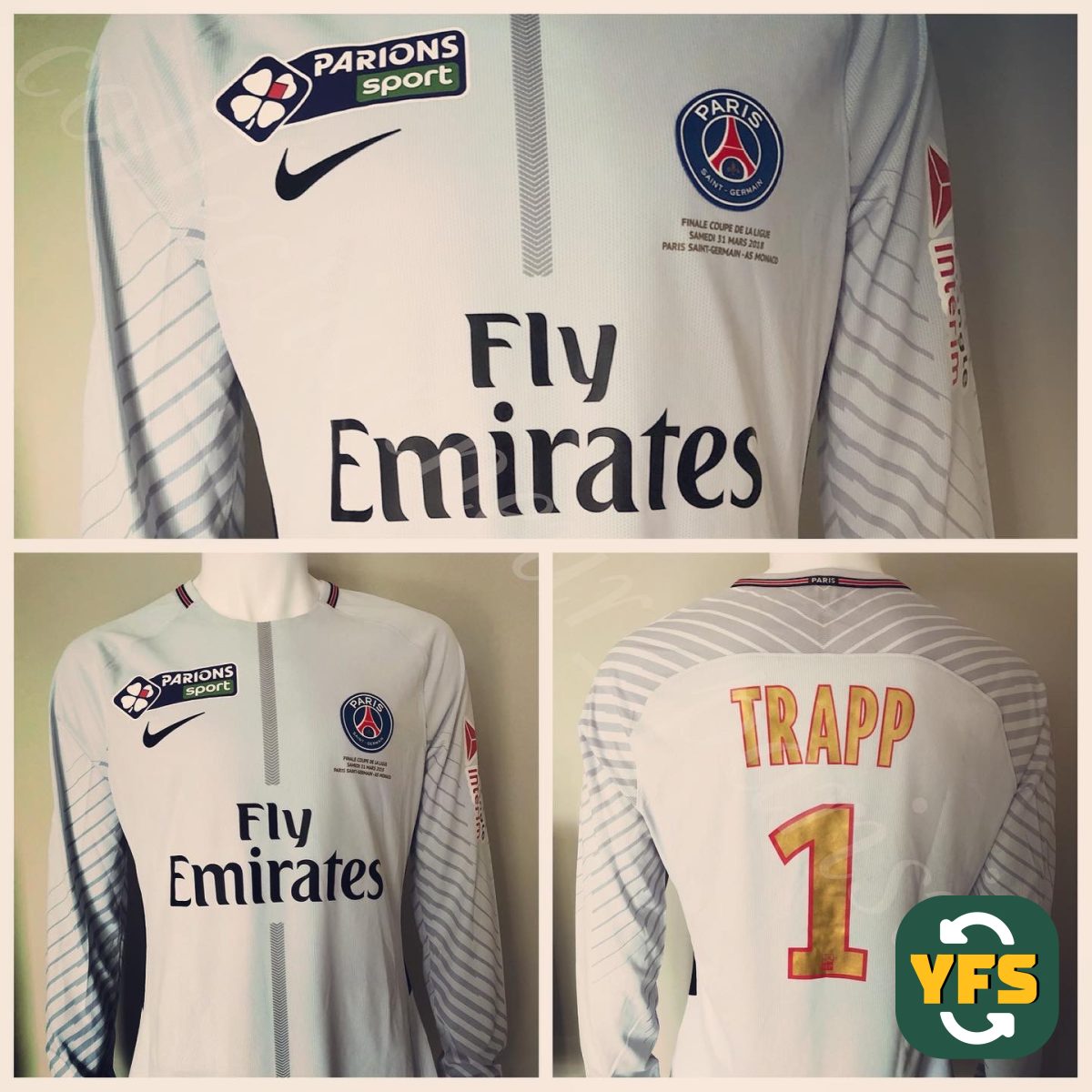 PSG 2017-2018 Special edition Match Worn Nike - YourFootballShirt