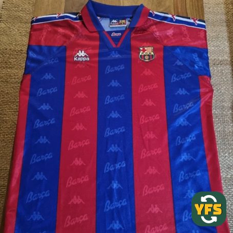FC Barcelona 1995-1996 Home Store Version Kappa - YourFootballShirt - Photo 1