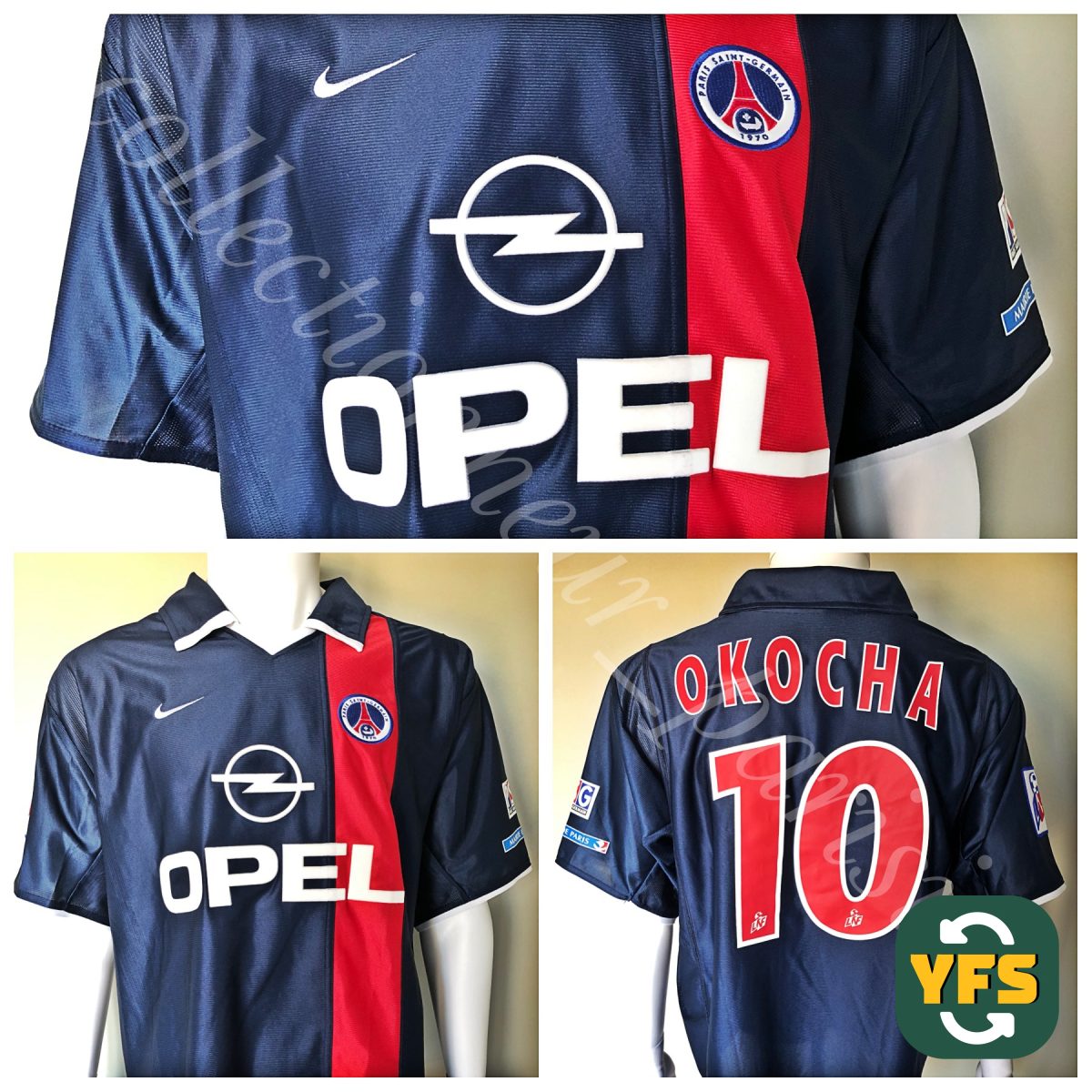 PSG 2001-2002 Home Match Worn Nike - YourFootballShirt