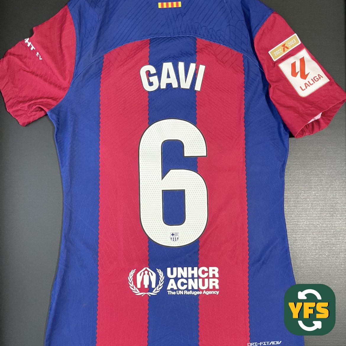 FC Barcelona 2023-2024 Home Match Worn Nike - YourFootballShirt - Photo 1