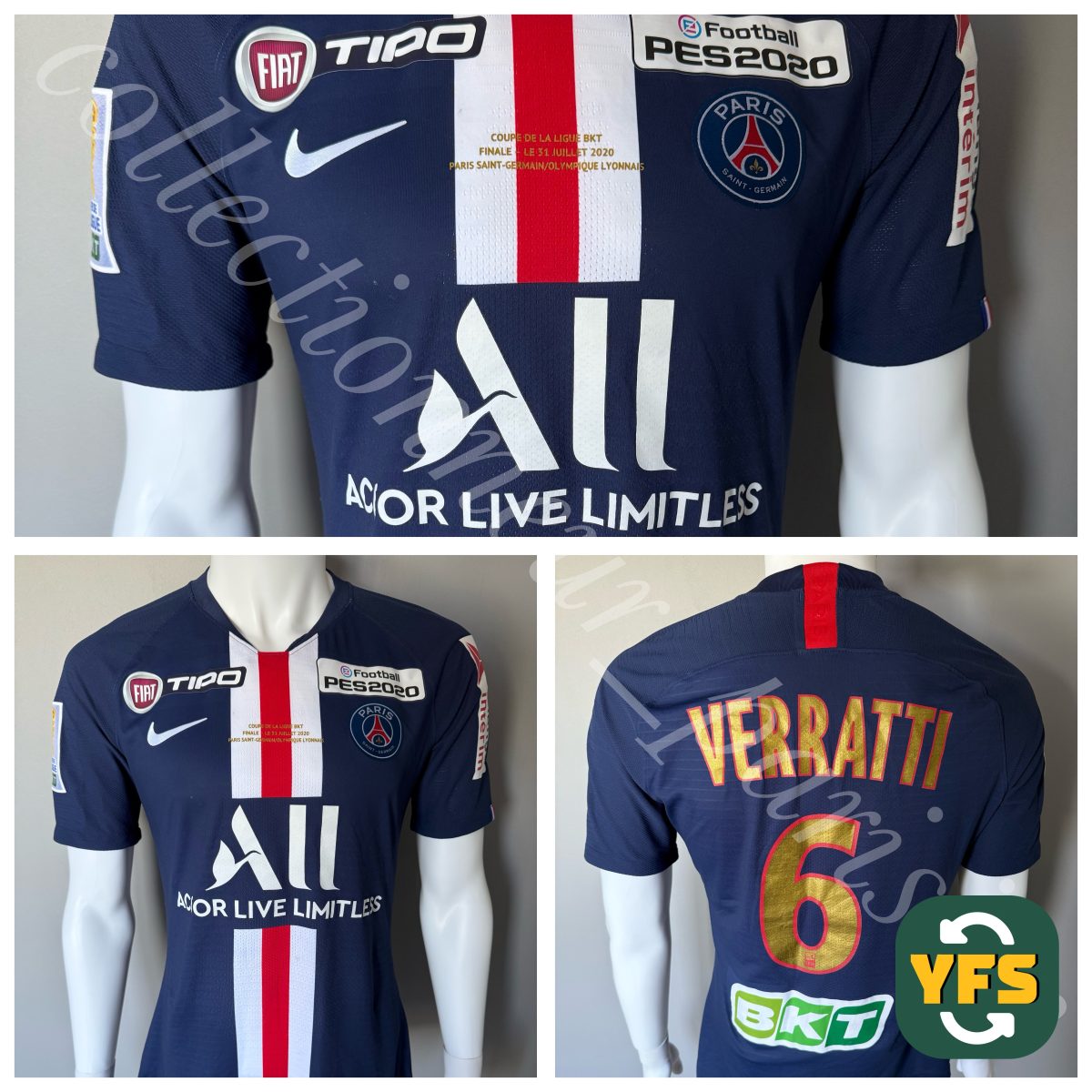 PSG 2019-2020 Special edition Match Worn Nike - YourFootballShirt
