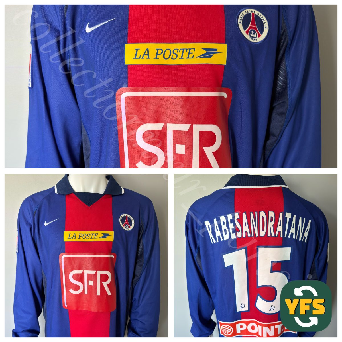 PSG 2000-2001 Special edition Match Worn Nike - YourFootballShirt
