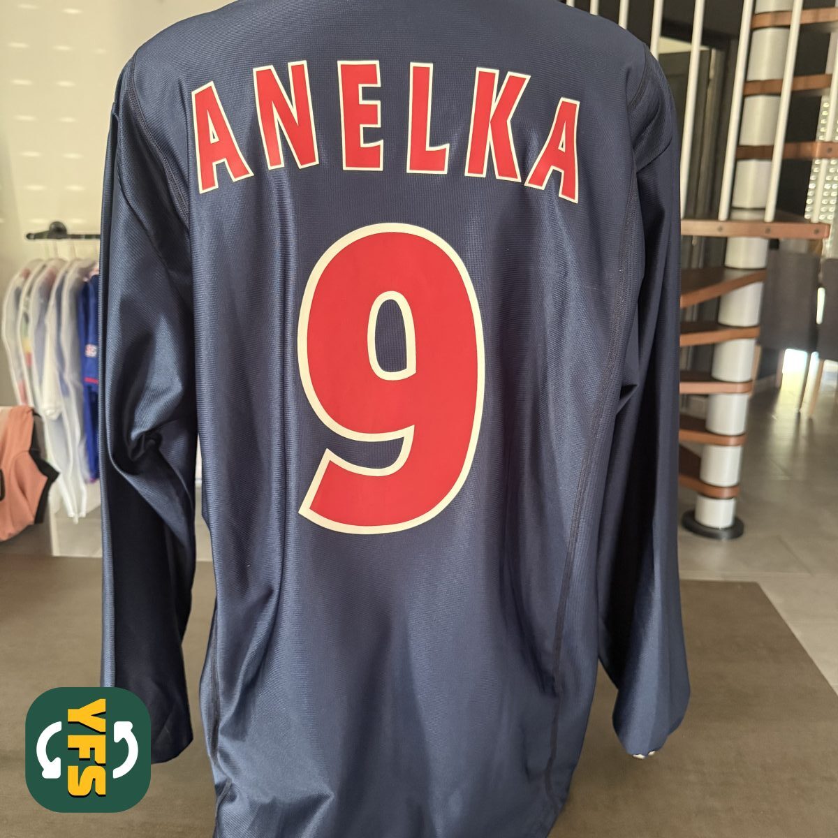PSG 2001-2002 Home Match Worn Nike - YourFootballShirt - Photo 1