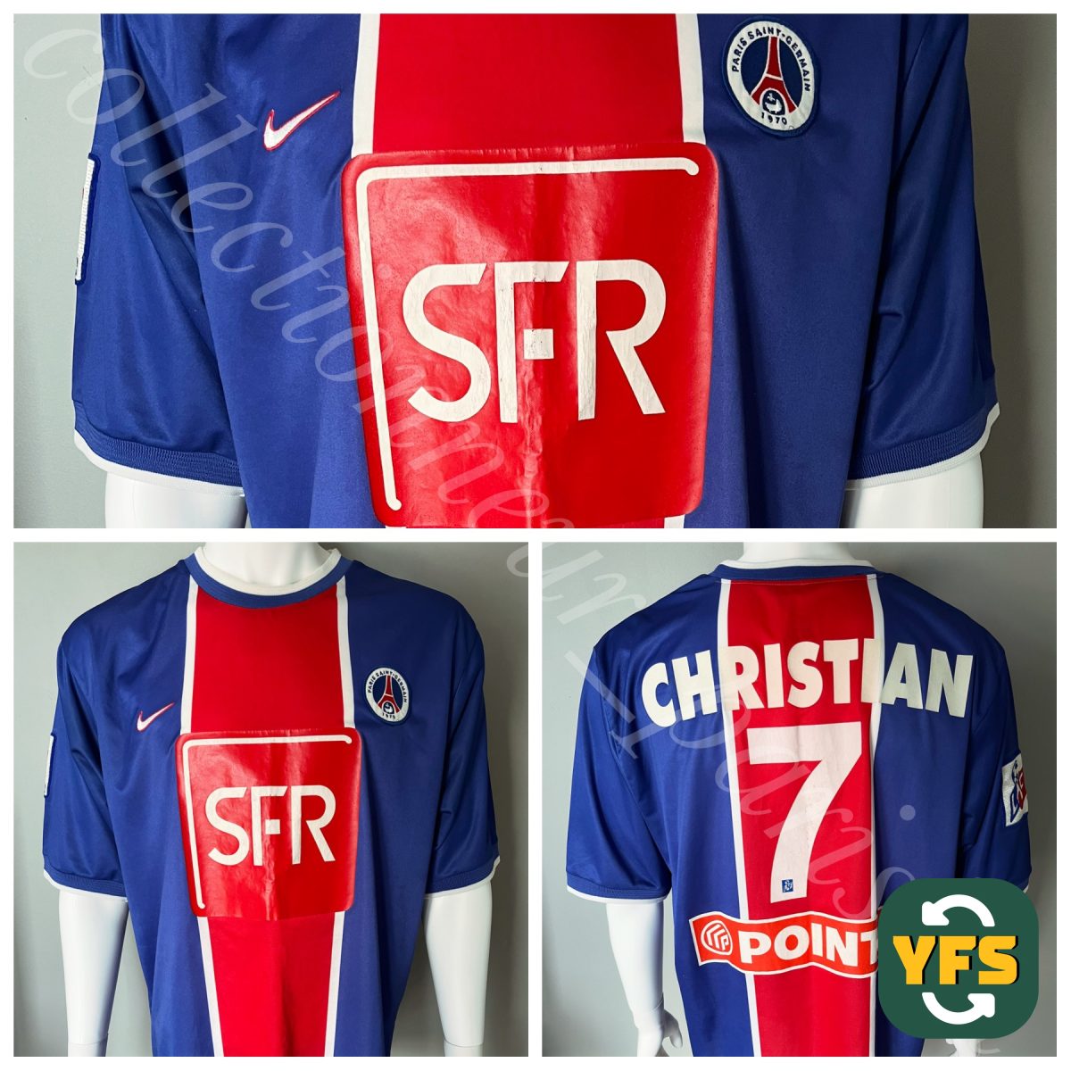 PSG 1999-2000 Special edition Match Worn Nike - YourFootballShirt