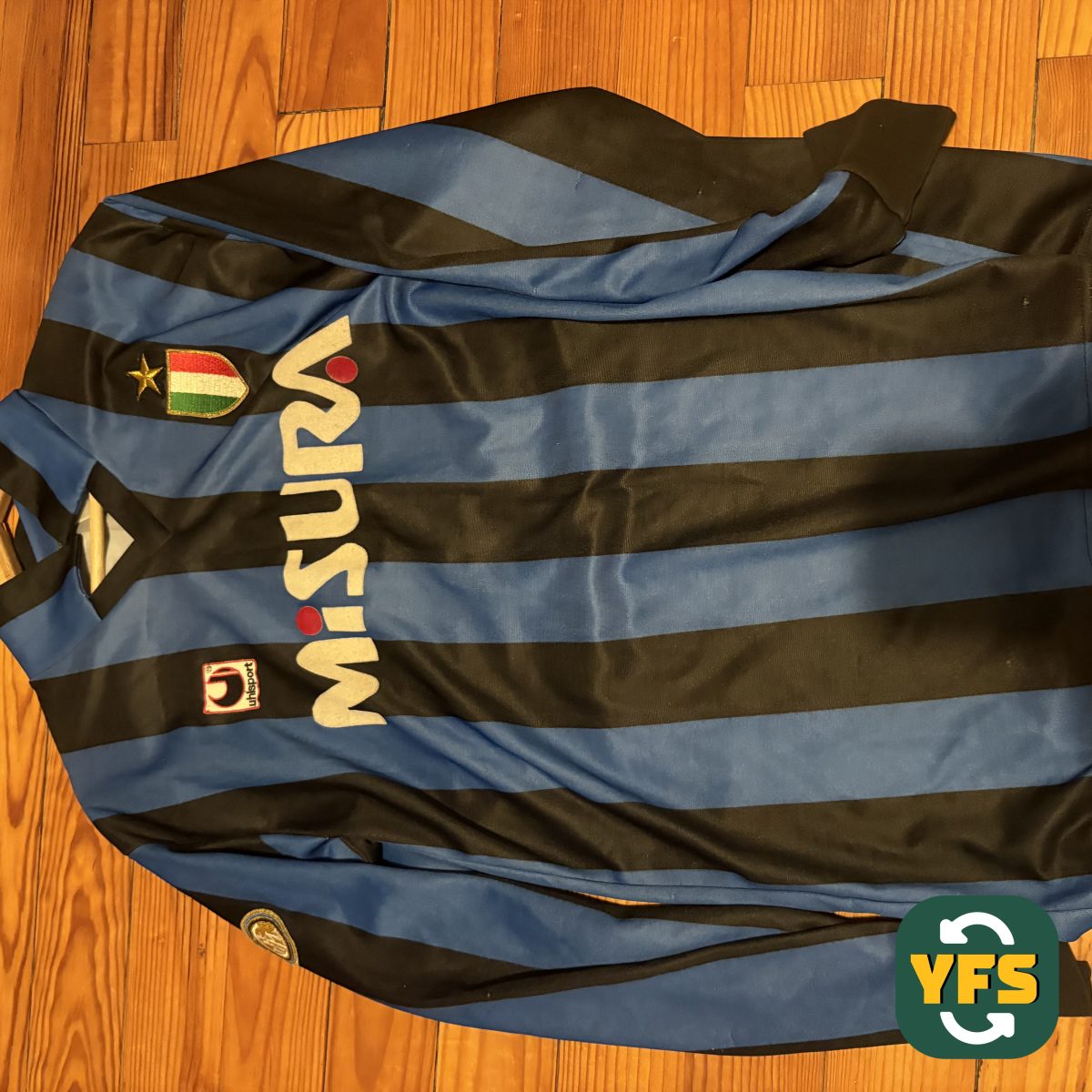 Inter Milan 1989-1990 Home Store Version Uhlsport - YourFootballShirt - Photo 1