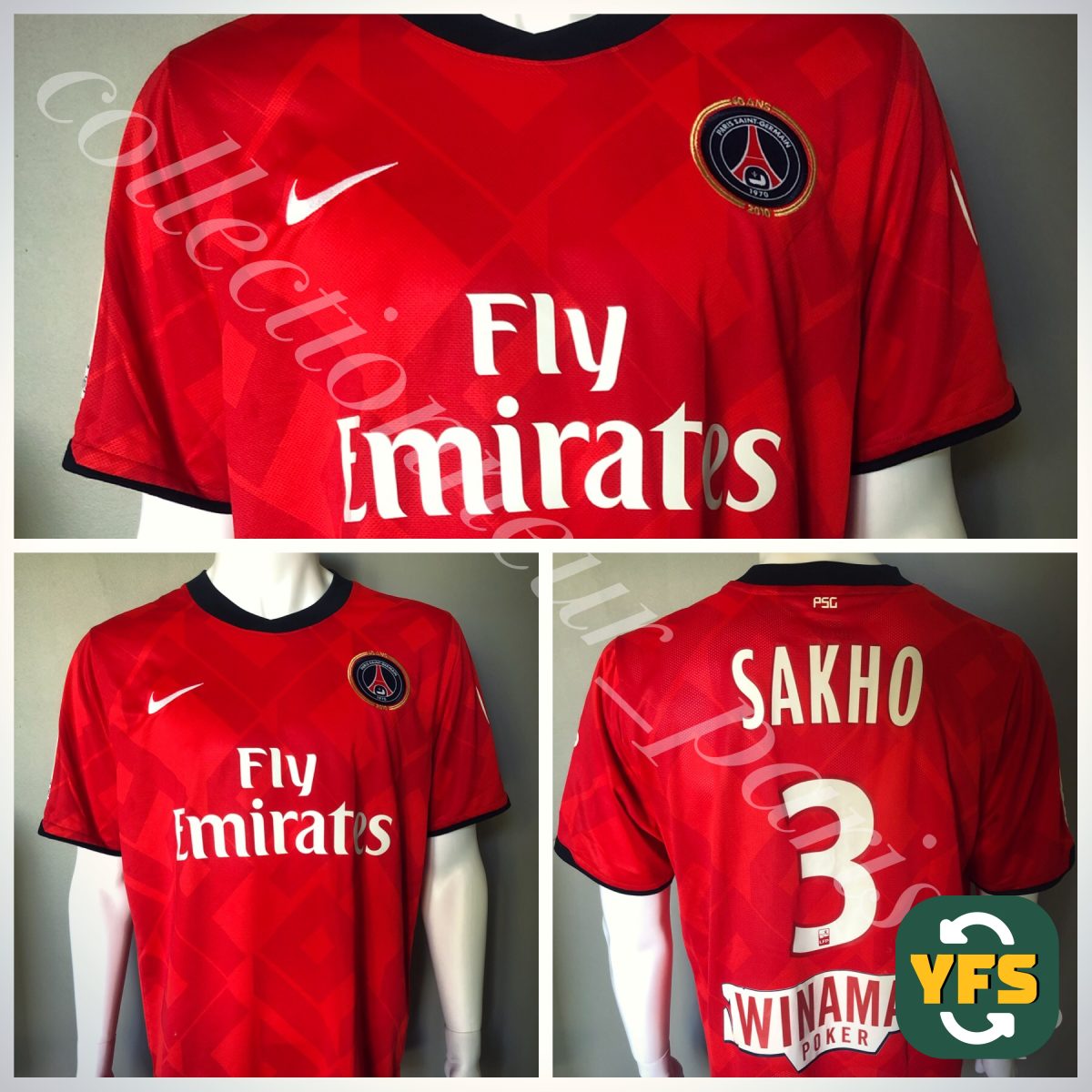PSG 2010-2011 Special edition Match Worn Nike - YourFootballShirt