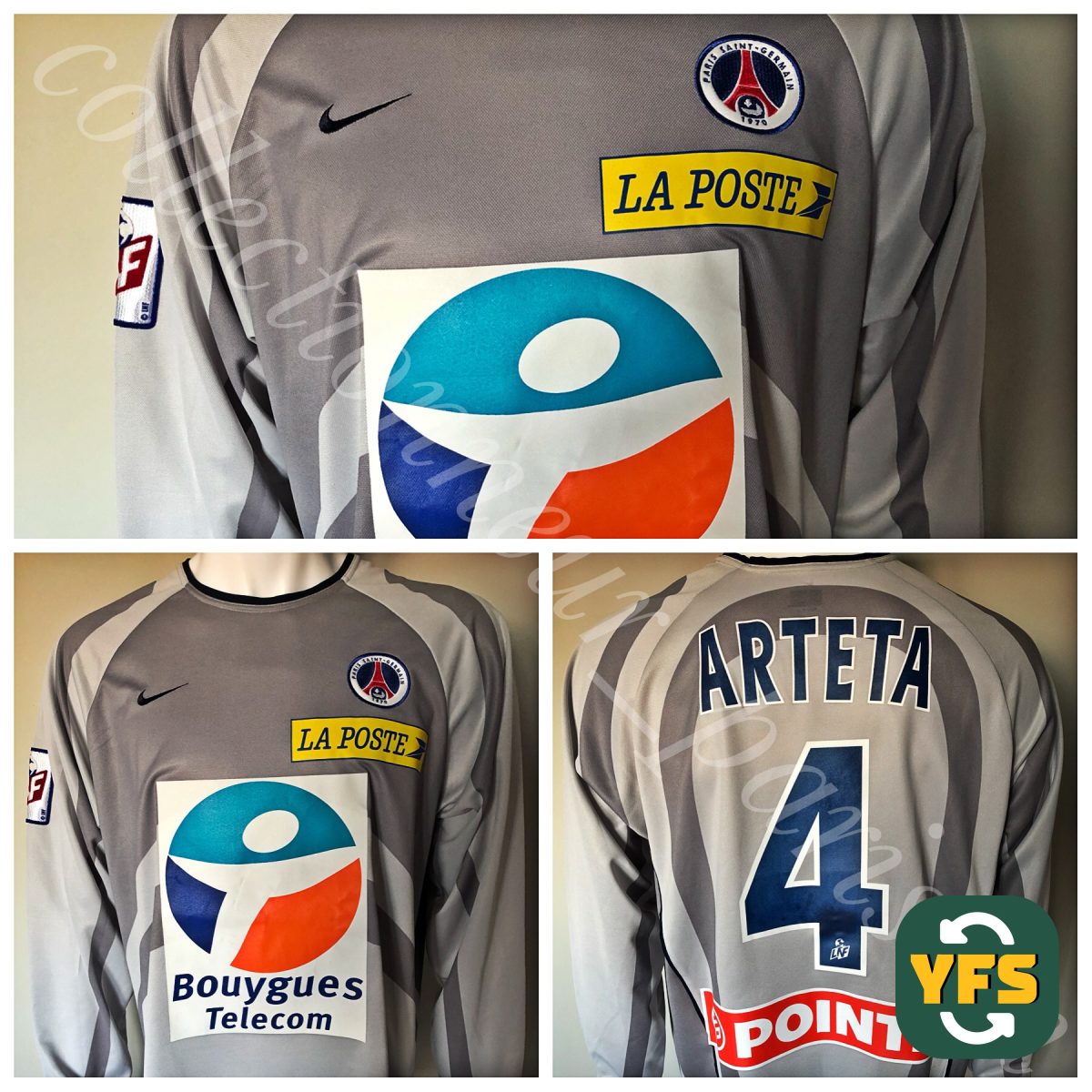 PSG 2001-2002 Special edition Match Worn Nike - YourFootballShirt