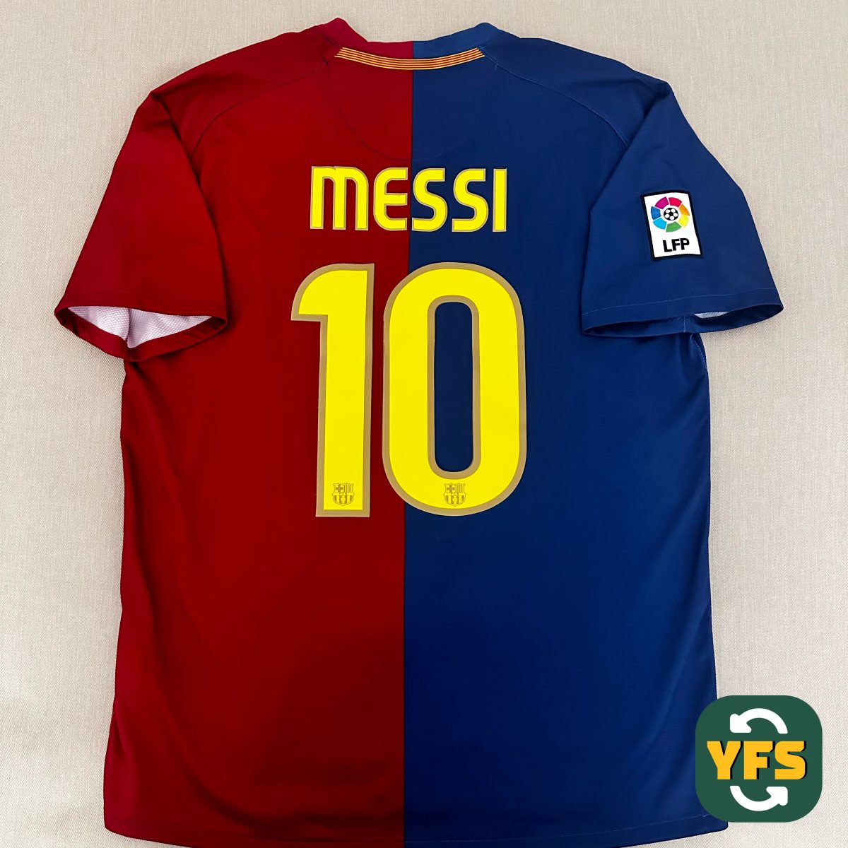 FC Barcelona 2008-2009 Home Store Version Nike Messi #10 - YourFootballShirt - Photo 1