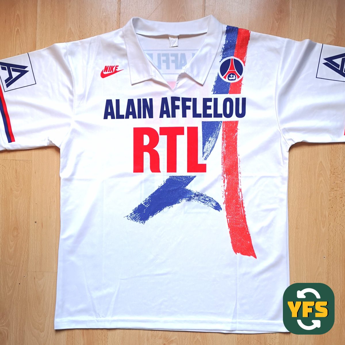 PSG 1990-1991 Home Store Version Nike - YourFootballShirt - Photo 1