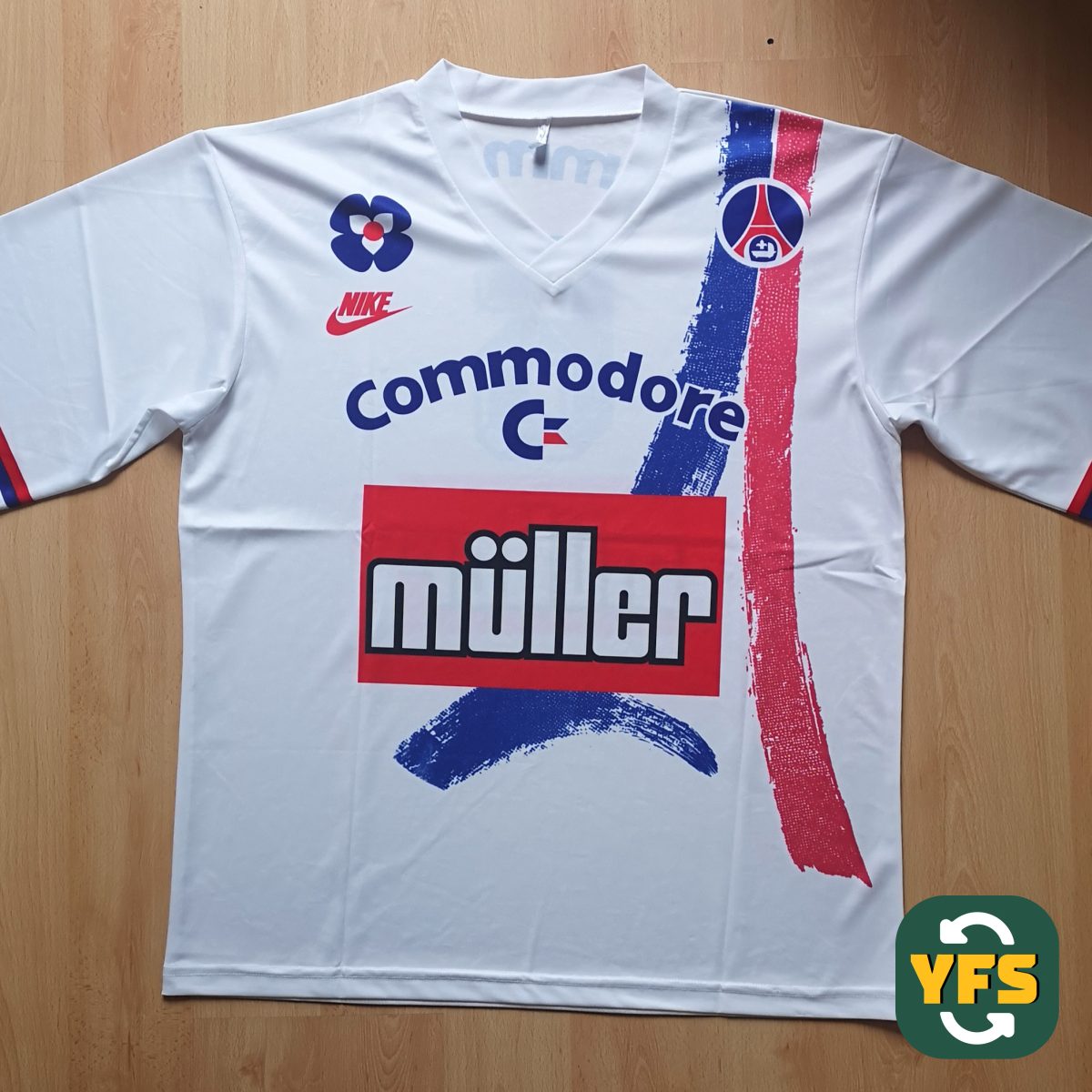 PSG 1991-1992 Home Store Version Nike - YourFootballShirt - Photo 1