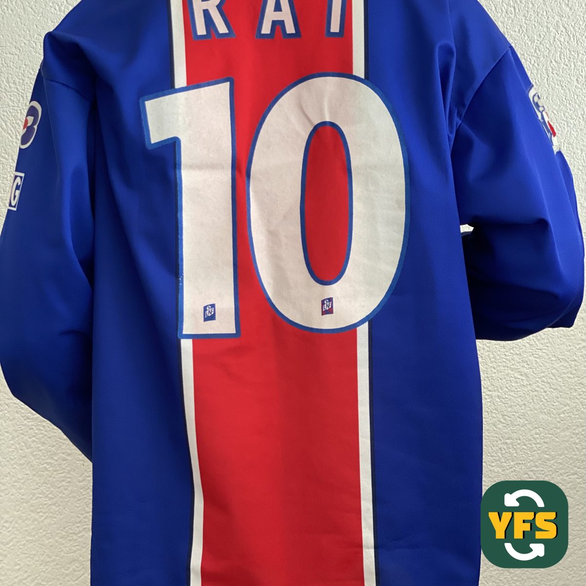 PSG 1997-1998 Home Match Worn Nike - YourFootballShirt - Photo 1