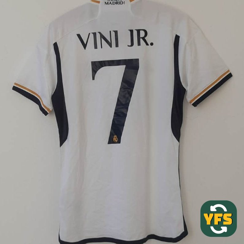 Real Madrid 2023-2024 Home Store Version Adidas VINI JR #7 - YourFootballShirt - Photo 1